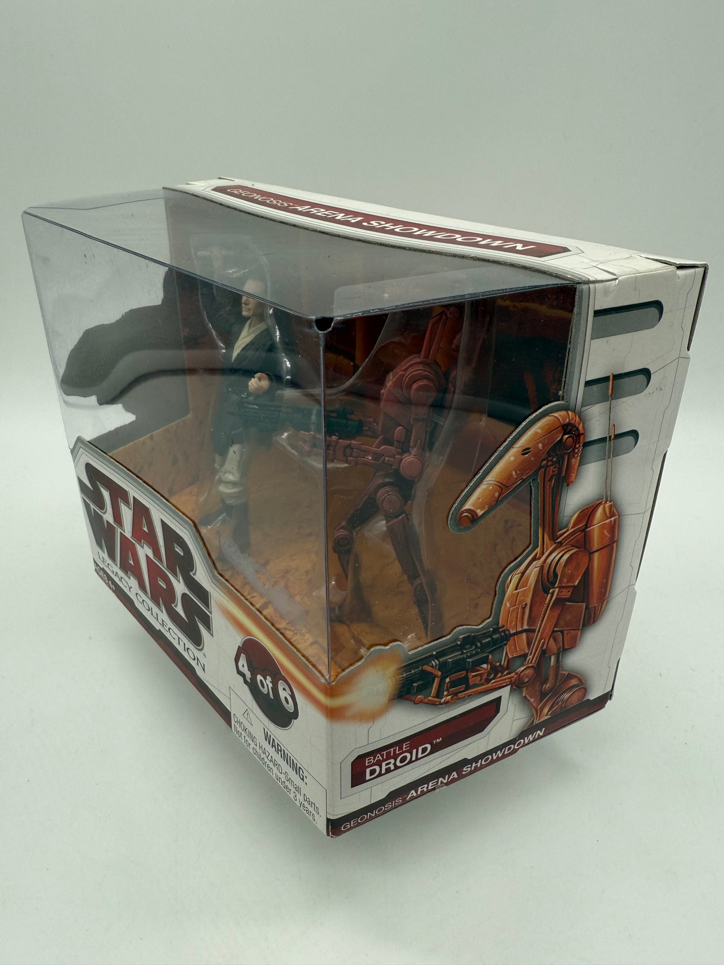 Hasbro 2009 Target Exclusive Star Wars Legacy Collection Geonosis Arena Showdown Joclad Danva VS Battle Droid