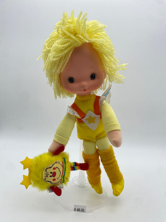 Mattel Rainbow Brite 1983 Canary Yellow and Spark Sprite