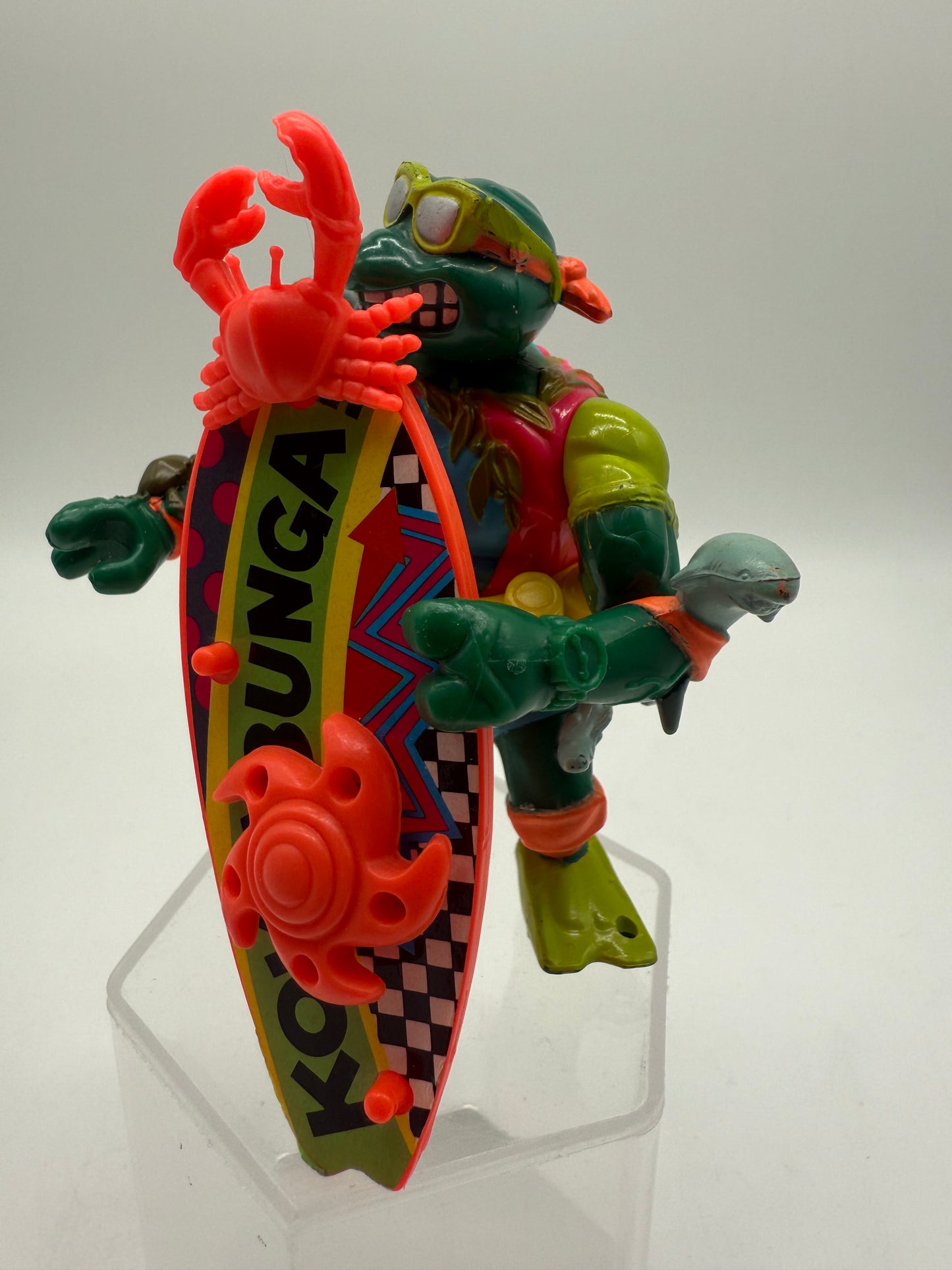 TMNT Vintage Sewer Surfer Michelangelo 1990 Playmates
