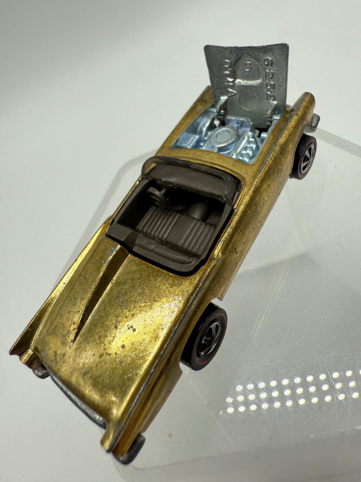 Mattel 1968 Hot Wheels Vintage Redline Classic '57 T-Bird Gold, photo 9 of 11