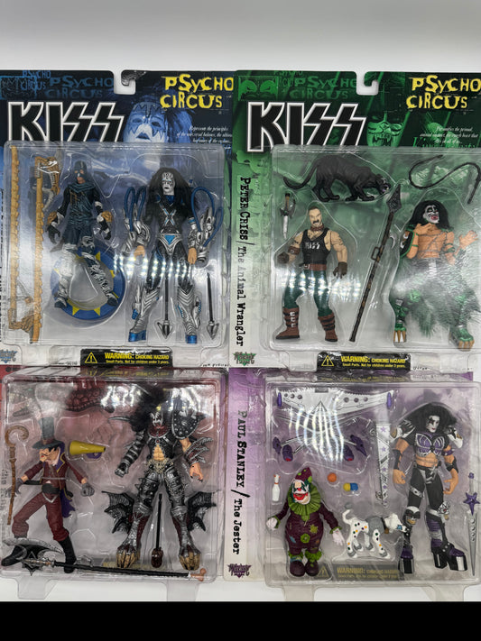 McFarlane Toys 1998 Kiss Psycho Circus Ultra Action Figures Set