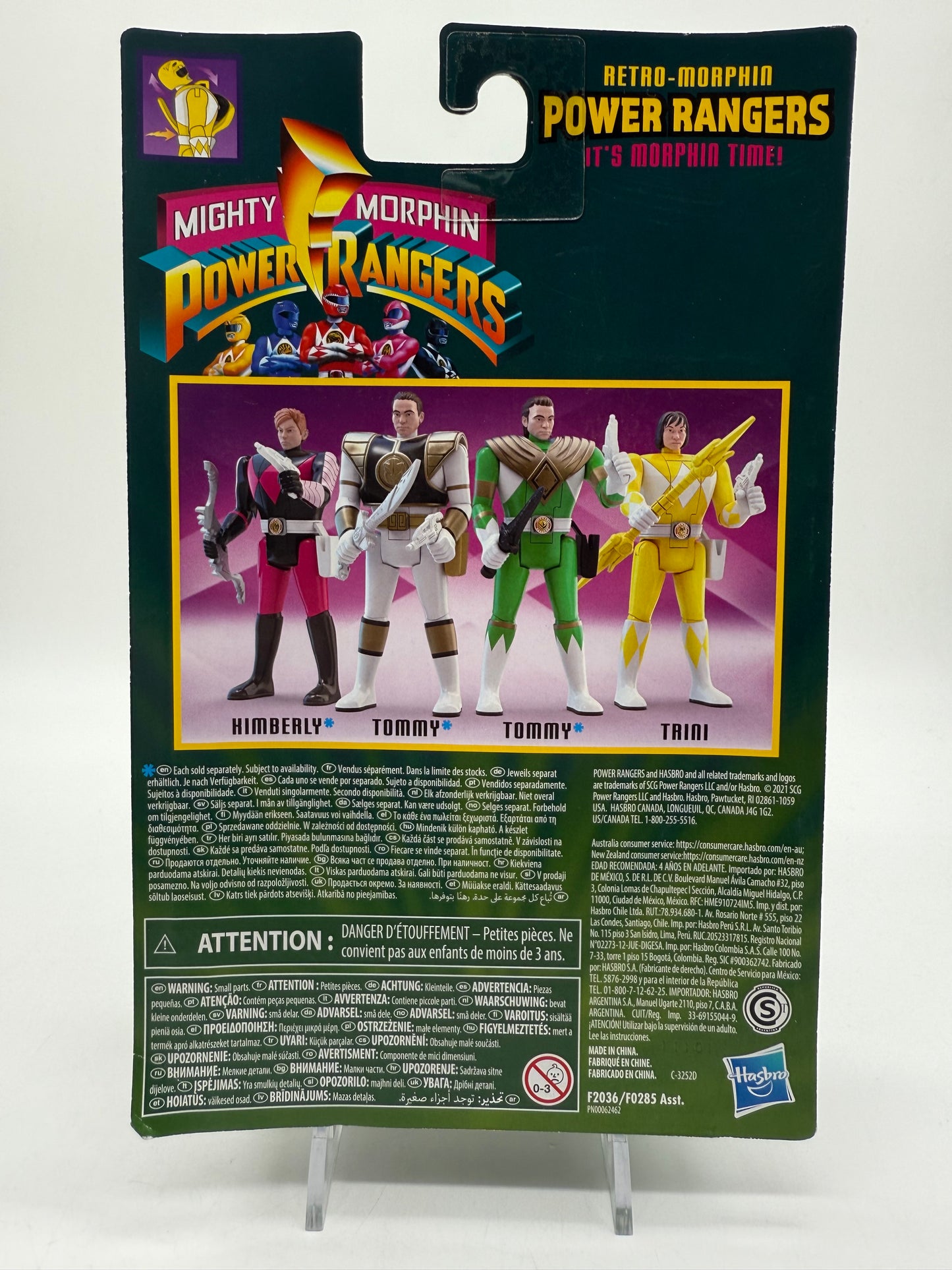 Hasbro 2020 Mighty Morphin Power Rangers Retro Morphin Power Rangers Trini Yellow