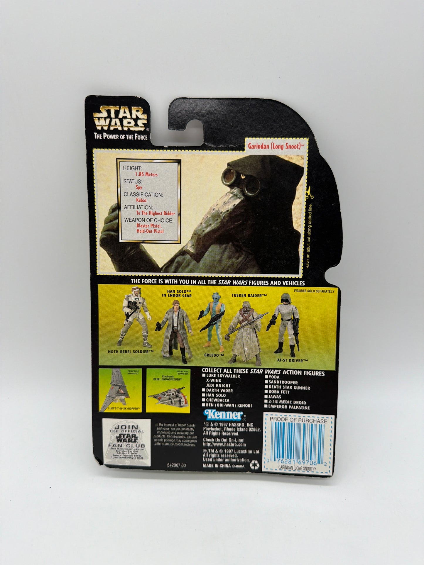 Kenner 1997 Star Wars The Power of The Force Garindan (Long Snoot)