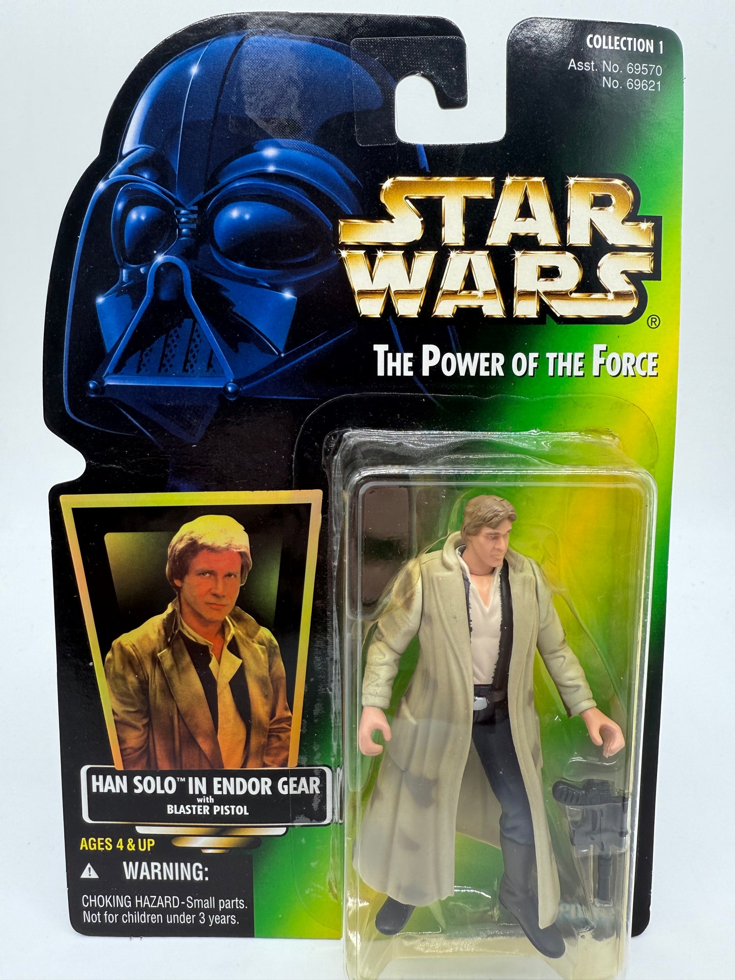 Kenner 1996 Star Wars The Power of the Force Han Solo In Endor Gear