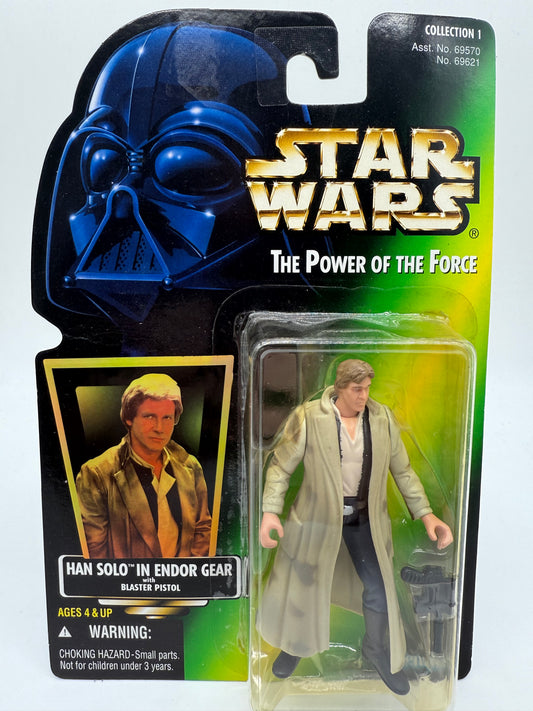 Kenner 1996 Star Wars The Power of the Force Han Solo In Endor Gear