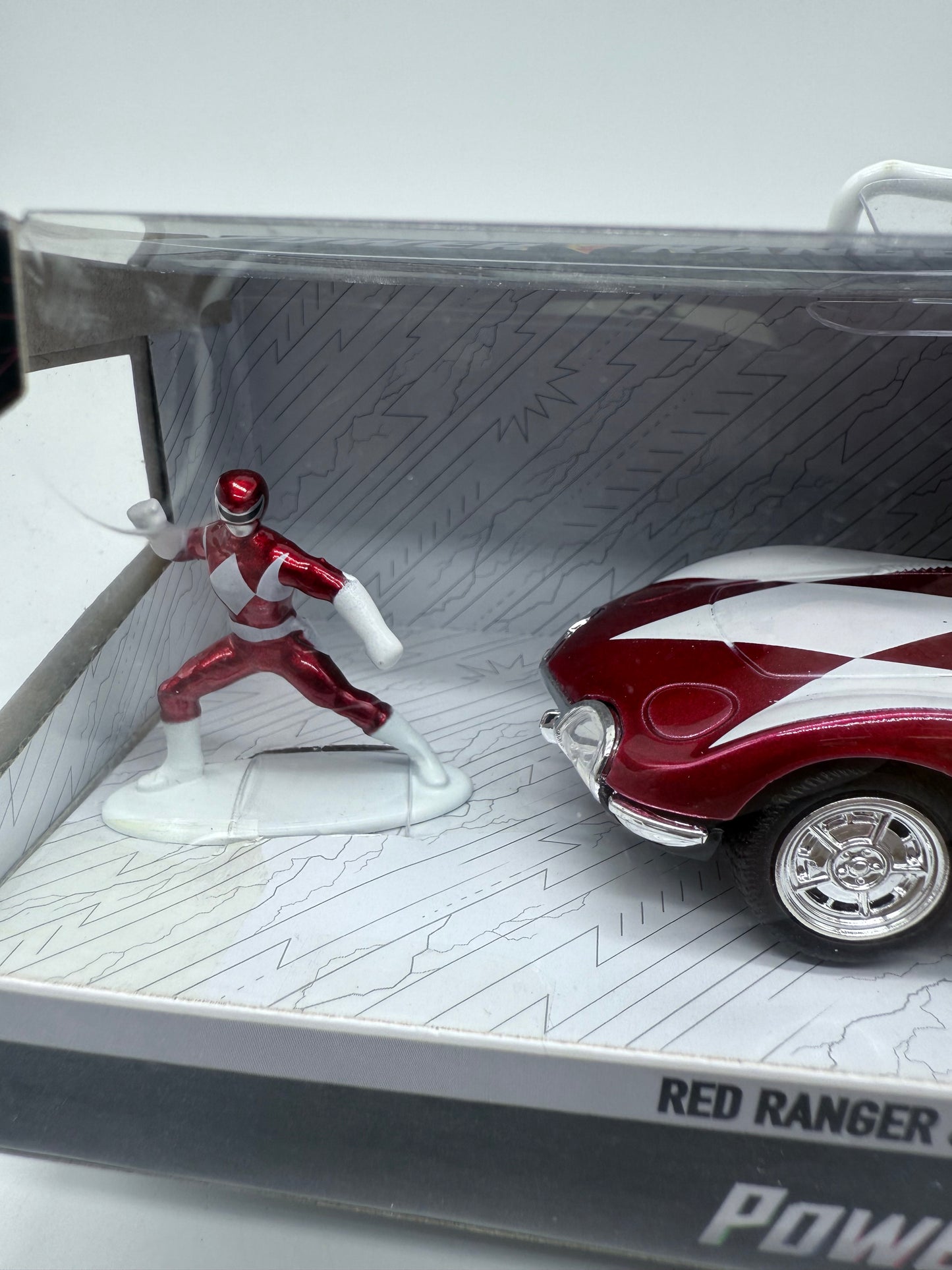 Hasbro 2022 Power Rangers Red Ranger & 1967 Toyota 2000GT