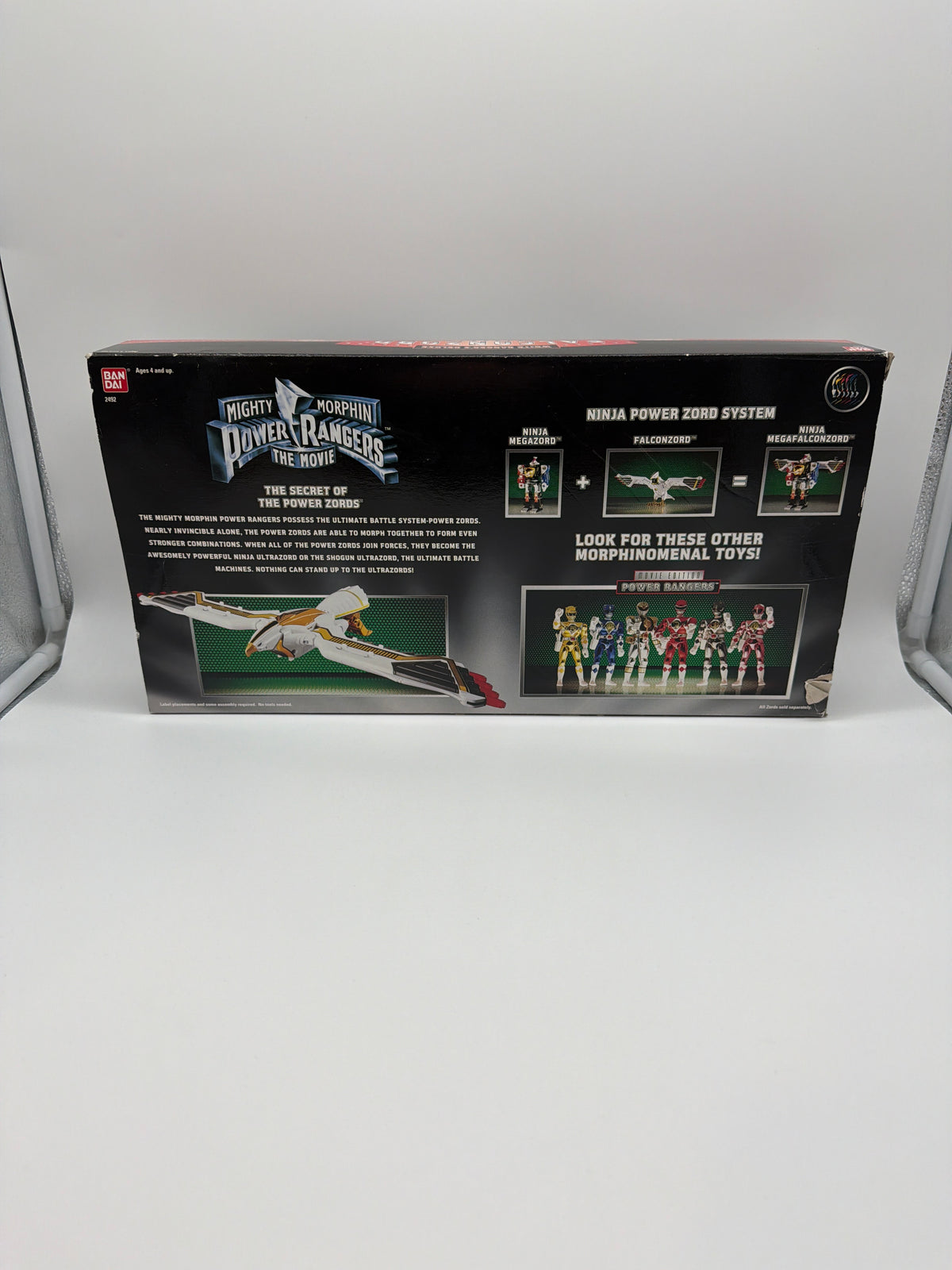 Bandai 1995 Mighty Morphin Power Rangers White Ranger’s Deluxe Falconzord