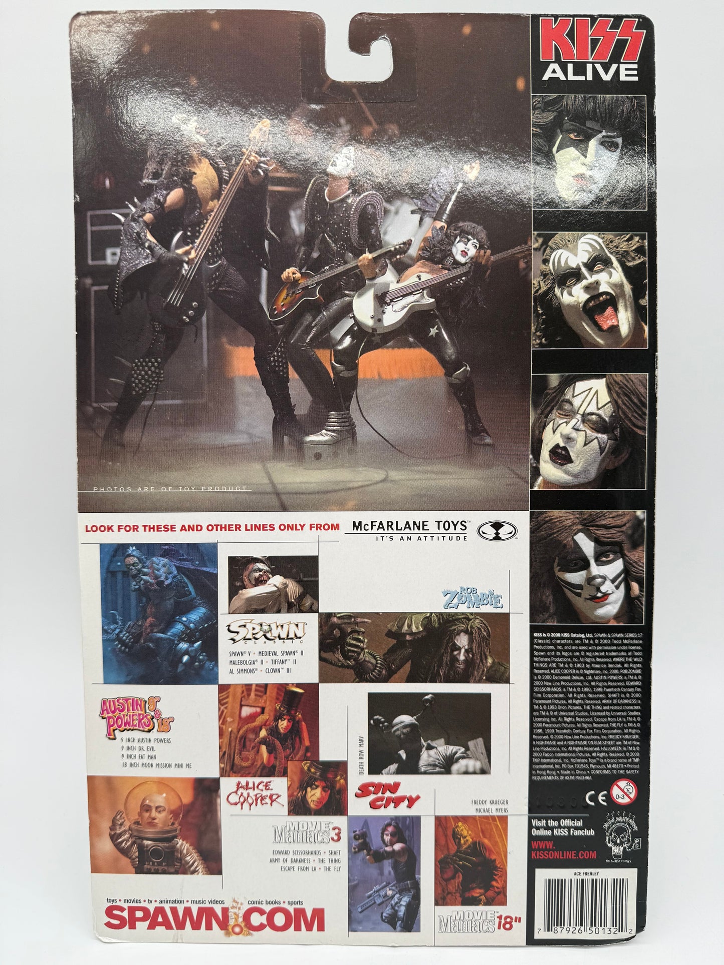 McFarlane Toys 2000 Kiss Alive Super Stage Figures Set