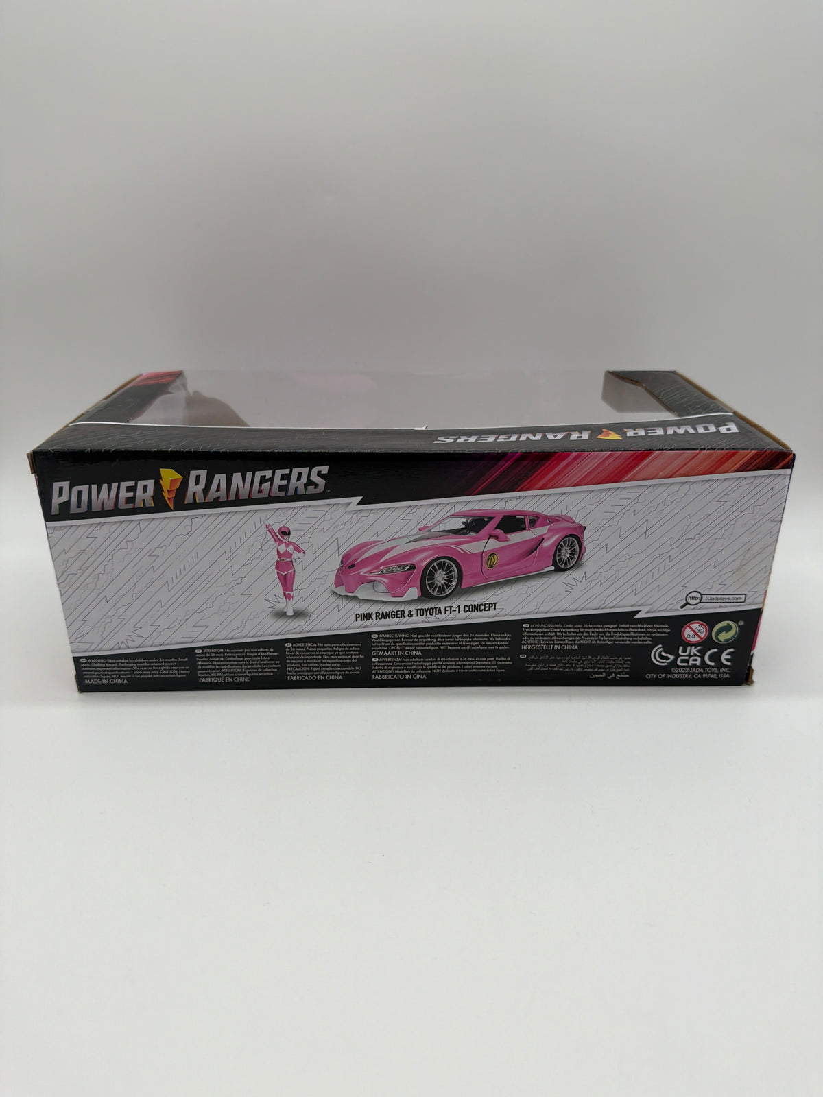 Jada Toys Hollywood Rides Power Rangers Pink Ranger & Toyota FT-1 Concept