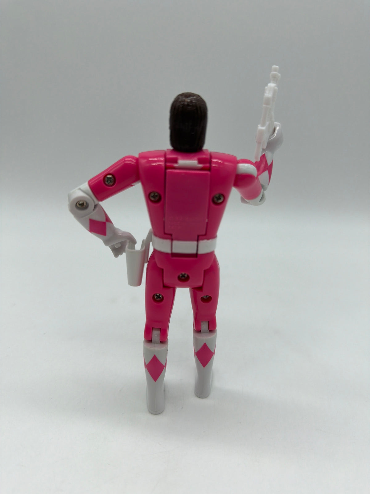 Bandai 1993 Mighty Morphin Power Rangers Pink Ranger Kimberly Head Flipping Action Figure, photo 3 of 4