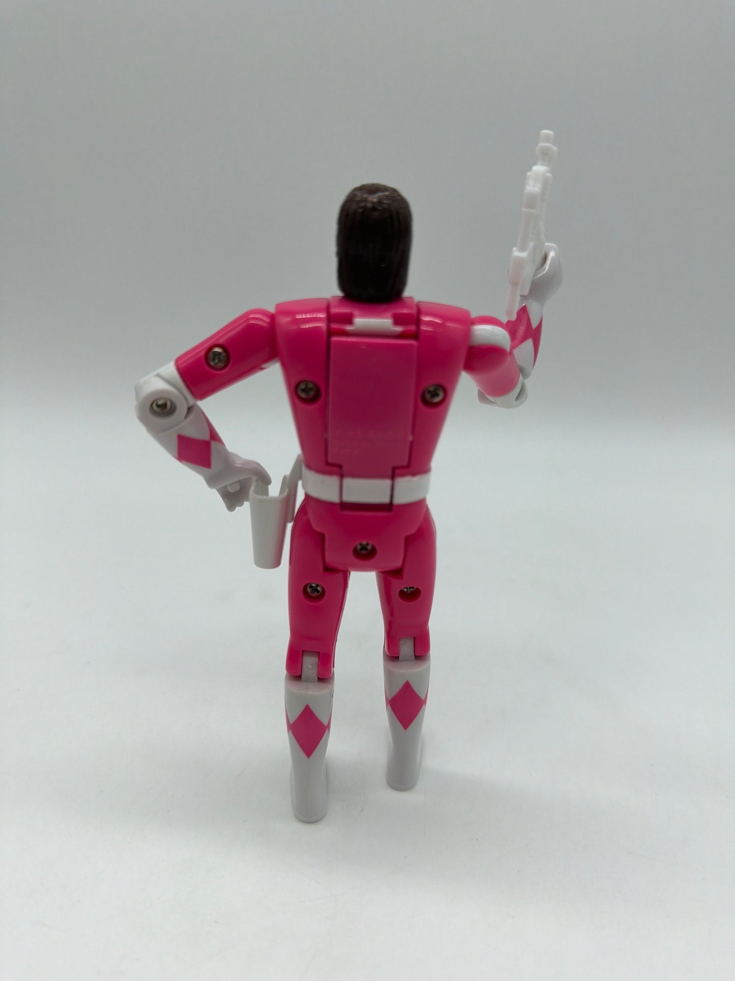 Bandai 1993 Mighty Morphin Power Rangers Pink Ranger Kimberly Head Flipping Action Figure