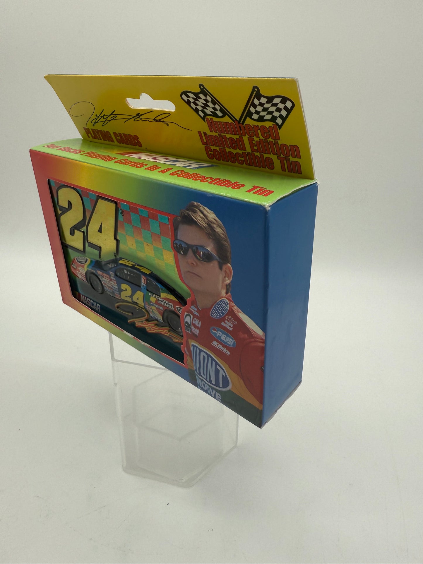 NASCAR 2 Deck Playing Cards In A Collectible Tin 1999 JG Motorsports