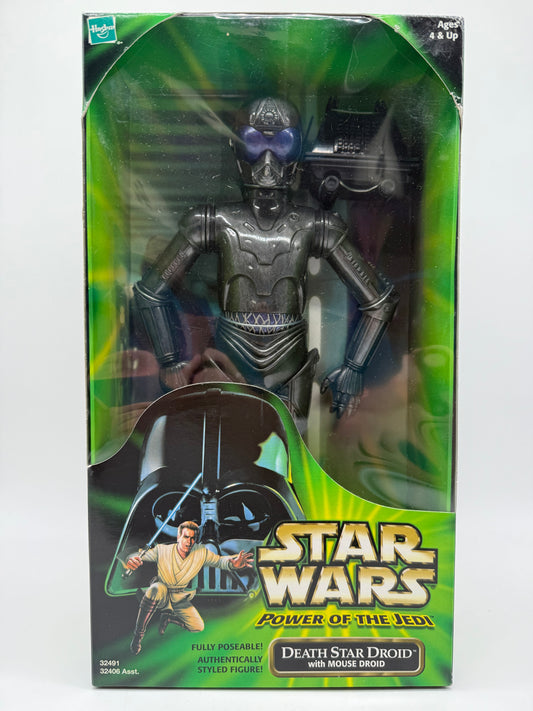 Hasbro 2001 Star Wars Power of The Jedi Death Star Droid with Mouse Droid