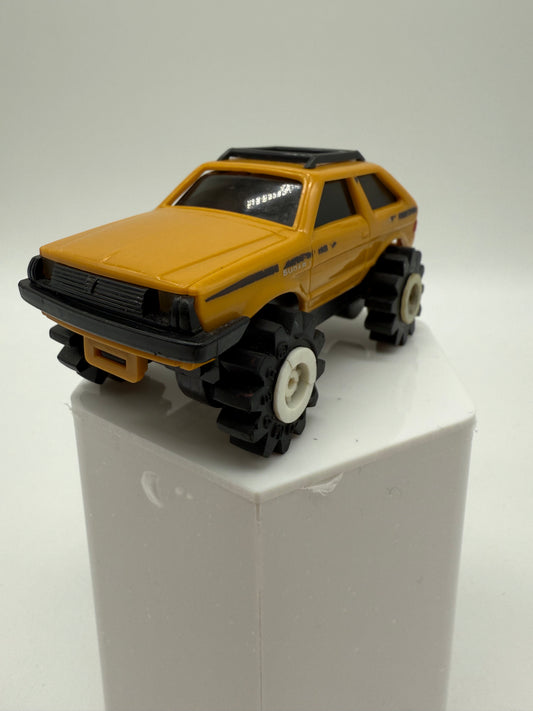 Schaper 1982 Stomper 4x4 Yellow Subaru Hatchback Vintage (Not Working)