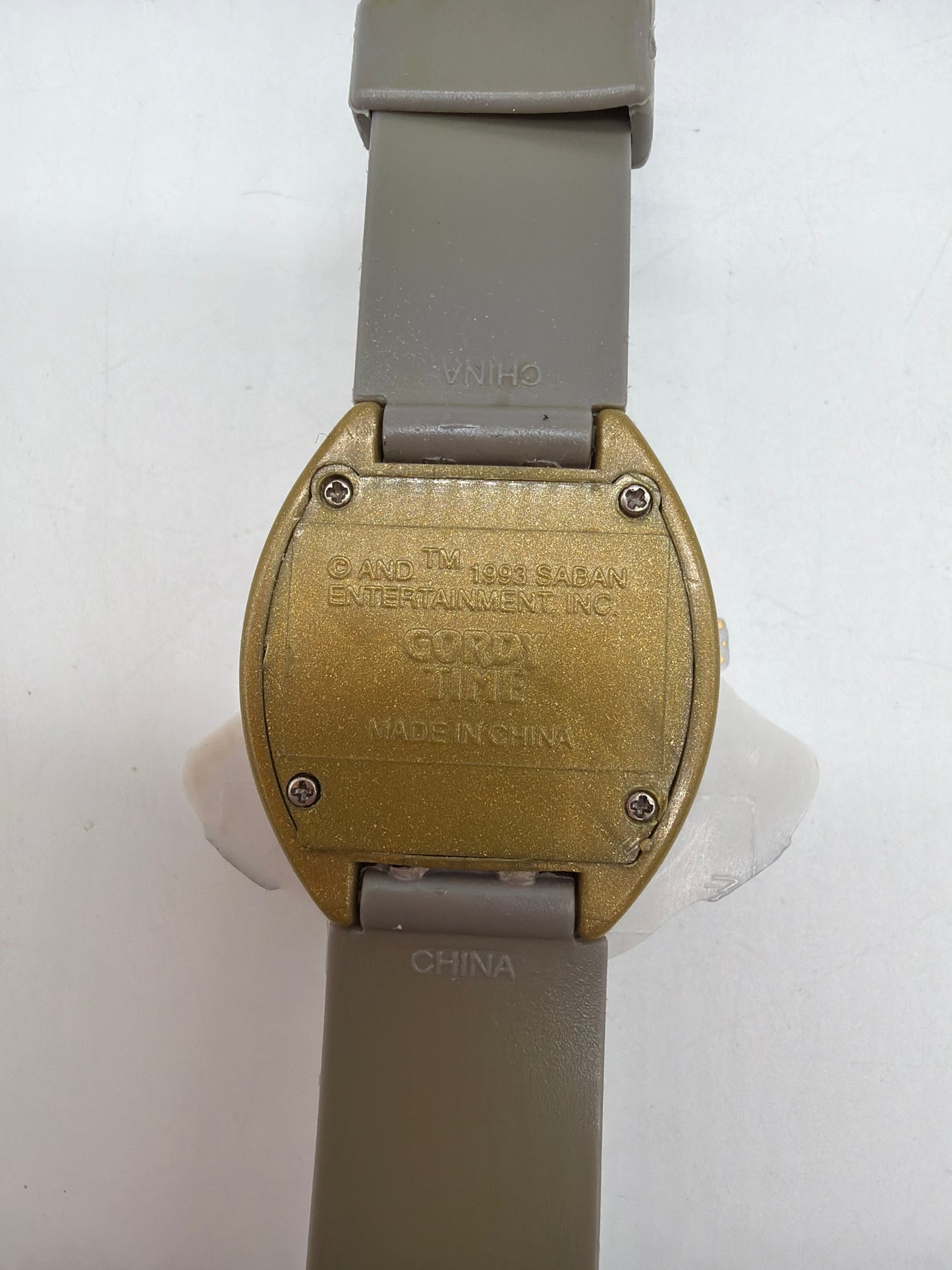 Saban Entertainment 1993 Mighty Morphin Power Rangers Gold Ranger Watch