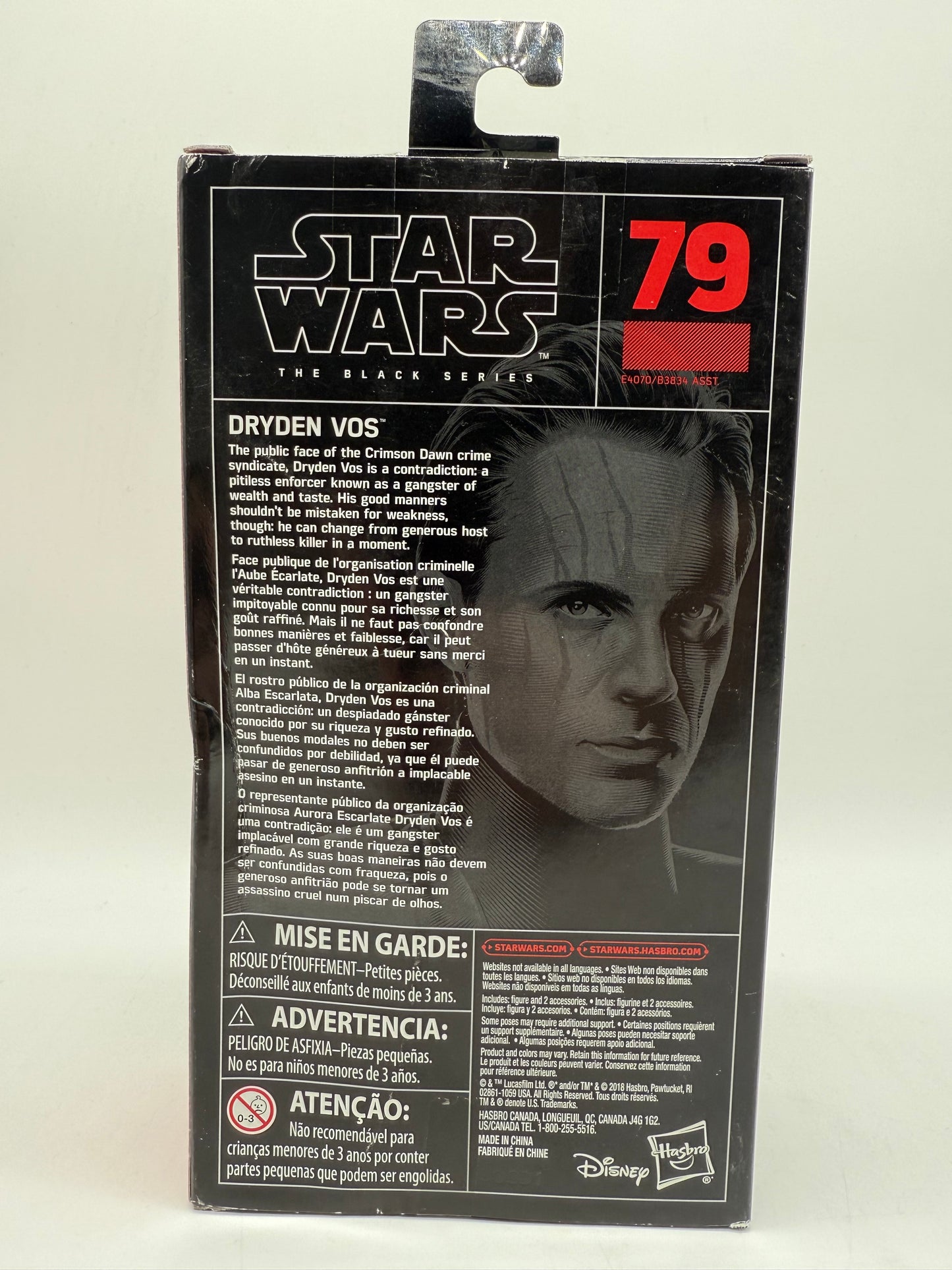 Hasbro 2018 Star Wars The Black Series Dryden Vos 79