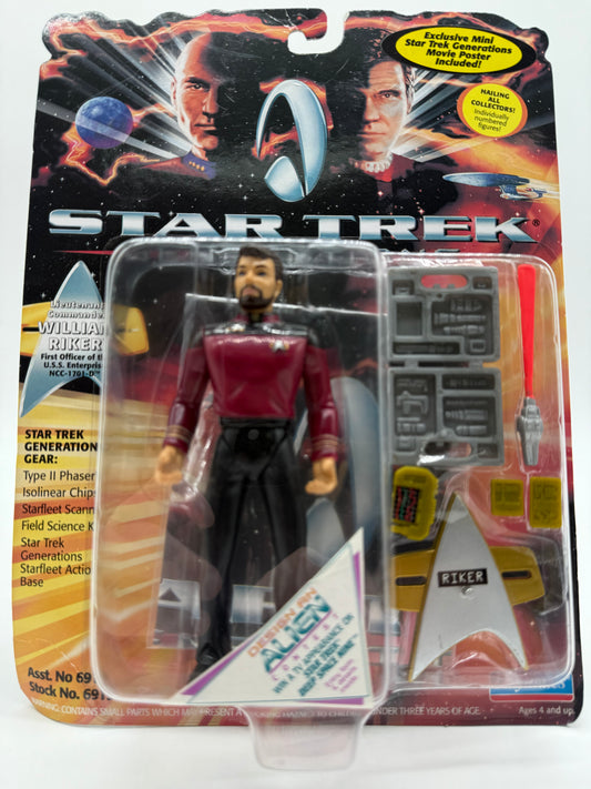 Star Trek Generations Lieutenant Commander William Riker 1994 Playmates
