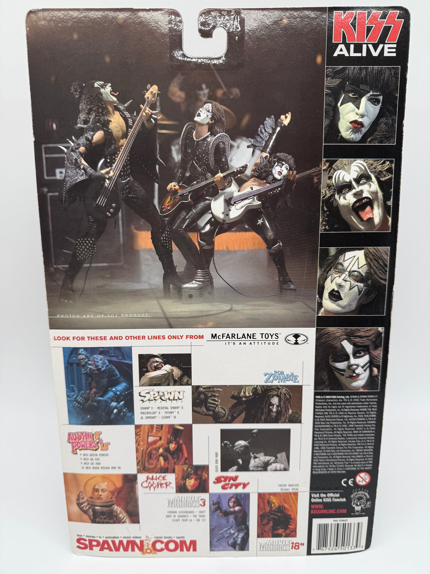 McFarlane Toys 2000 Kiss Alive Super Stage Figures Set