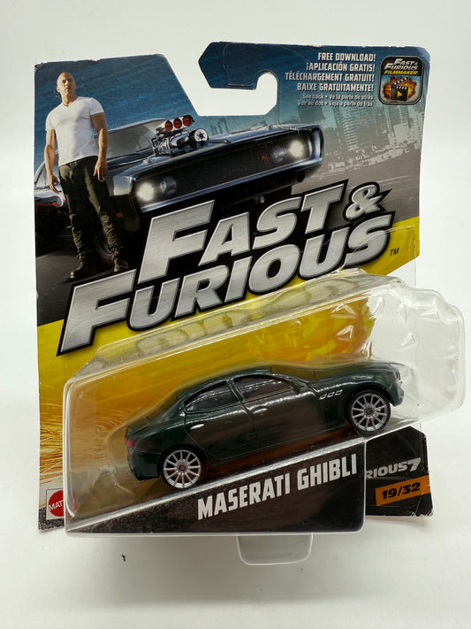 Hot Wheels Fast and Furious Maserati Ghibli 2016 Mattel