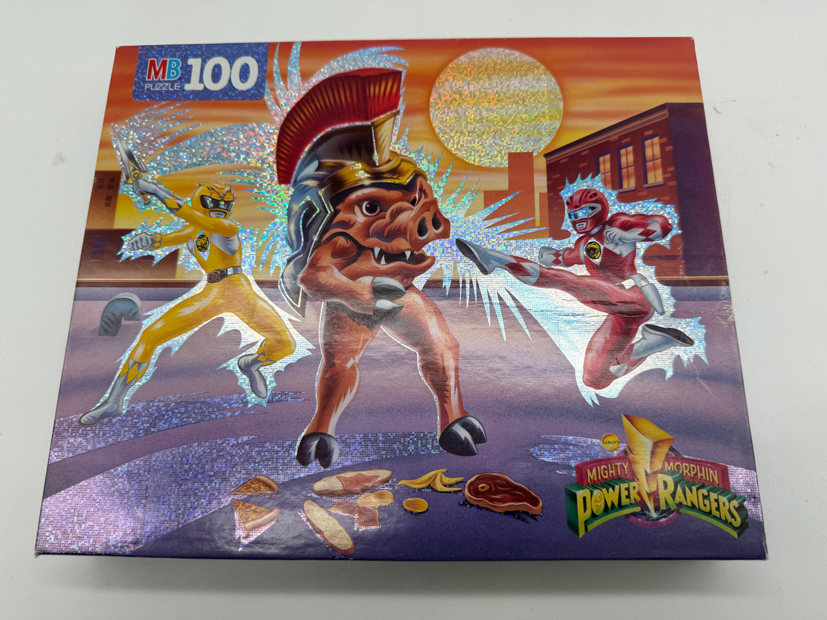 Power Rangers 100 pcs Puzzle MB Puzzle 1994 Hasbro, photo 1 of 6
