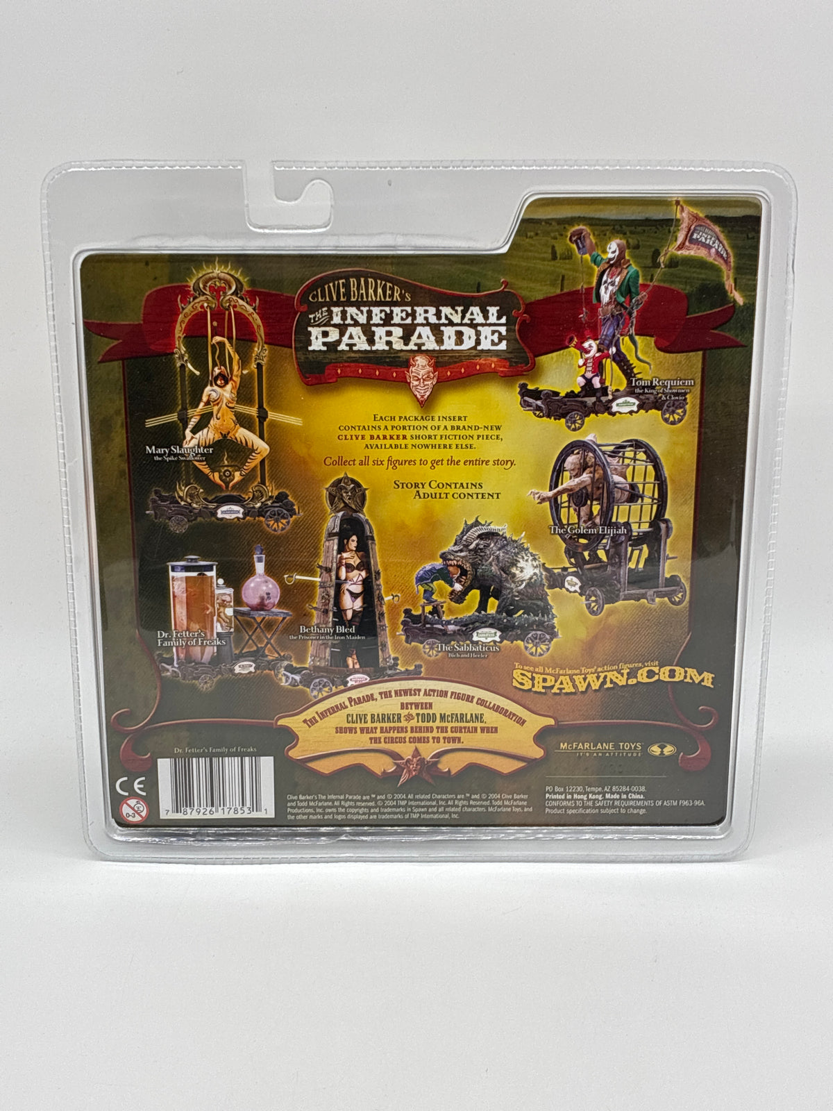 McFarlane Toys 2004 Spawn.com Clive Barker’s The Internal Parade Series 1 Dr. Fetter’s Family of Freaks