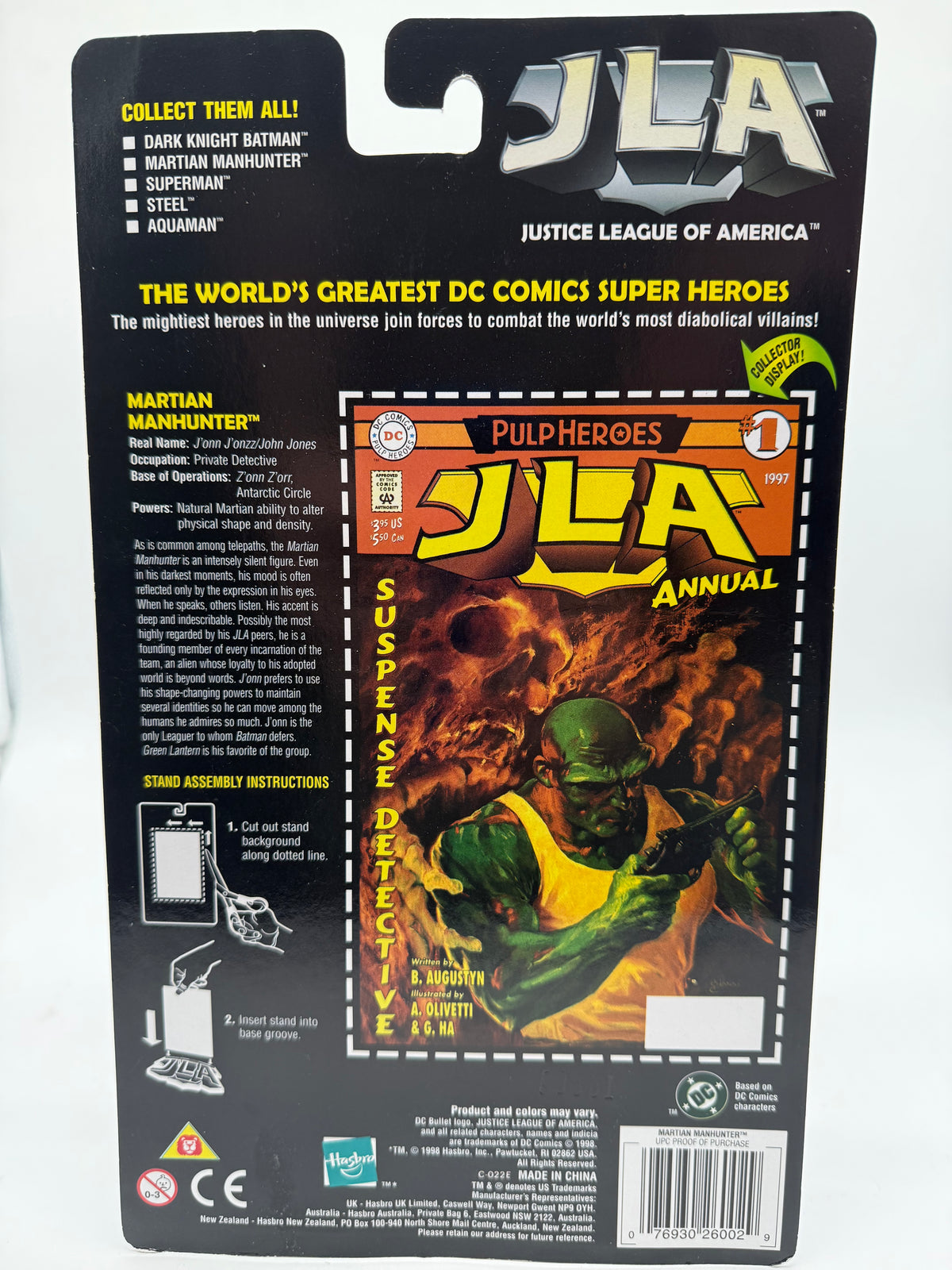 DC Justice League Of America Martian Manhunter 1998 Hasbro, photo 2 of 4