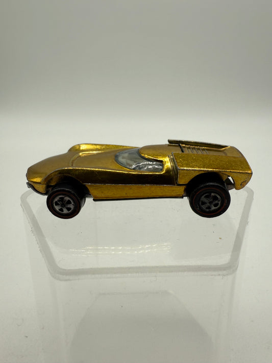 Hot Wheels Vintage 1968 Redline Turbofire Gold Loose