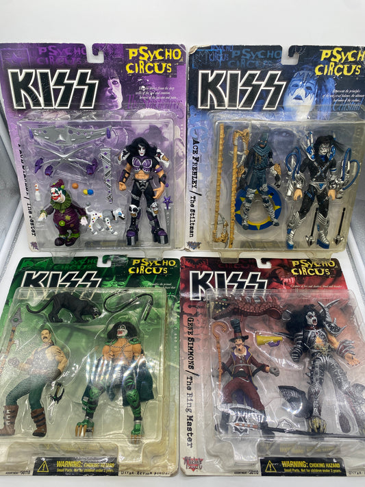 McFarlane Toys KISS Psycho Circus Lot of 4 The Animal Wrangler Action Figures
