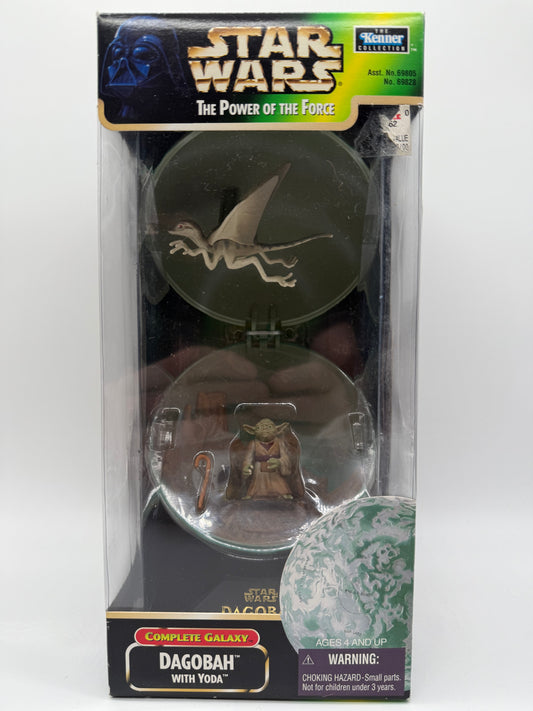 Hasbro 1998 Star Wars The Power of The Force Dagobah With Yoda