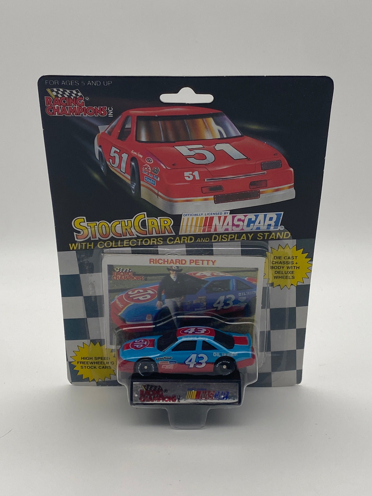 Racing Champions Nascar Stock Car 1991 Richard Petty #43 1:64 Die-Cast Car, photo 1 of 5