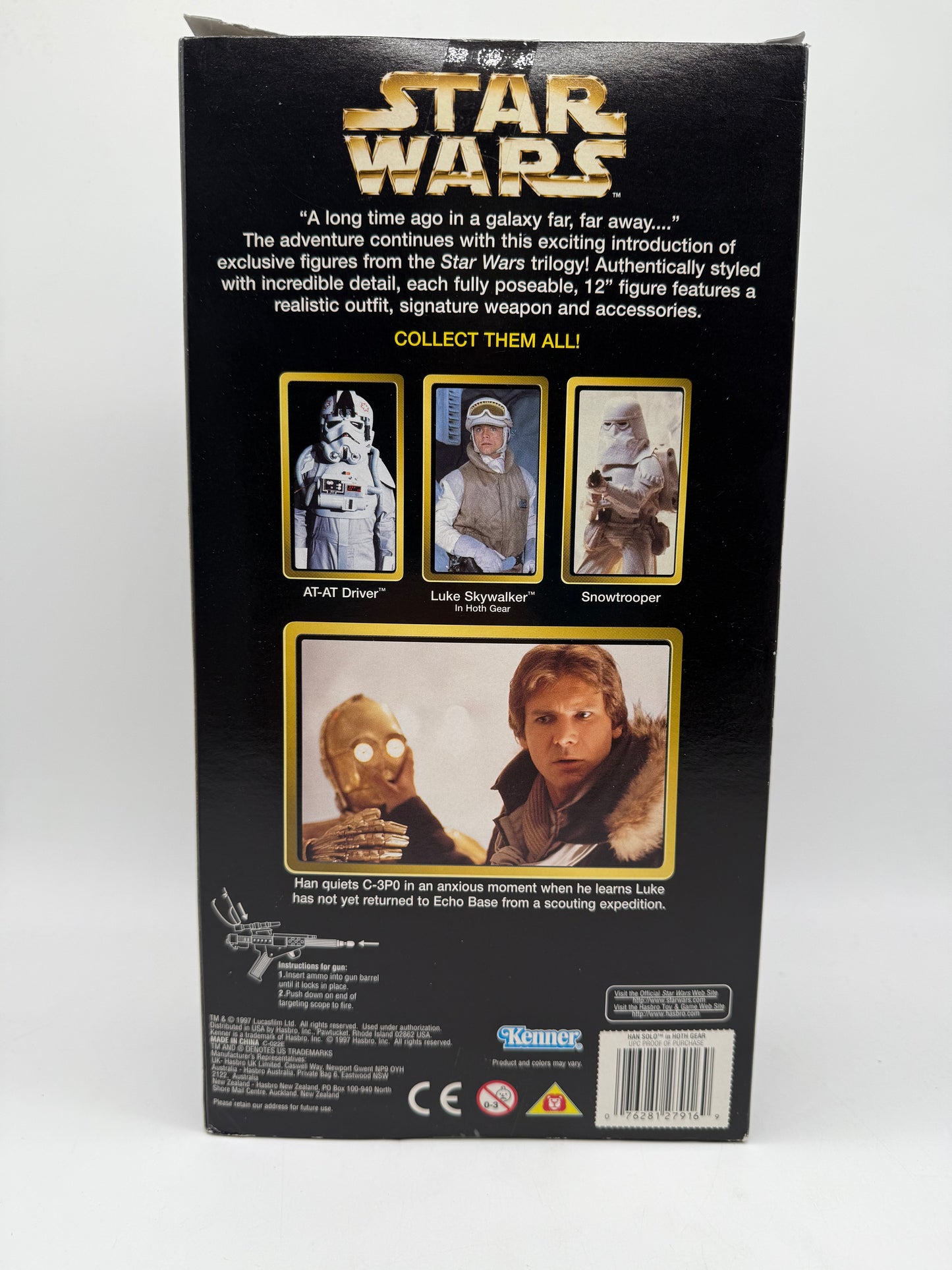 Hasbro 1998 Star Wars Action Collection Han Solo in Hoth Gear