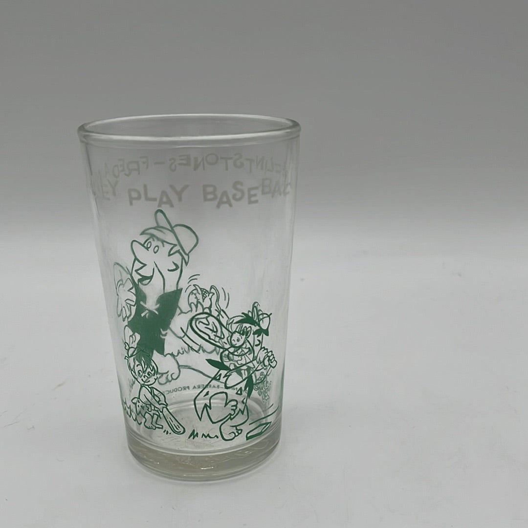 Fred Flinstone and Barney Juice glass 1962