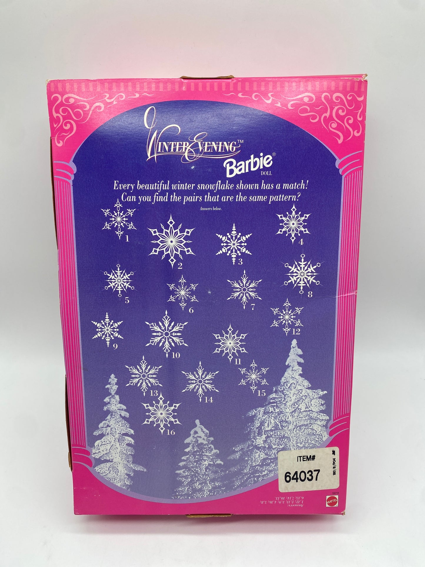 Mattel Barbie Special Edition Winter Evening 1998