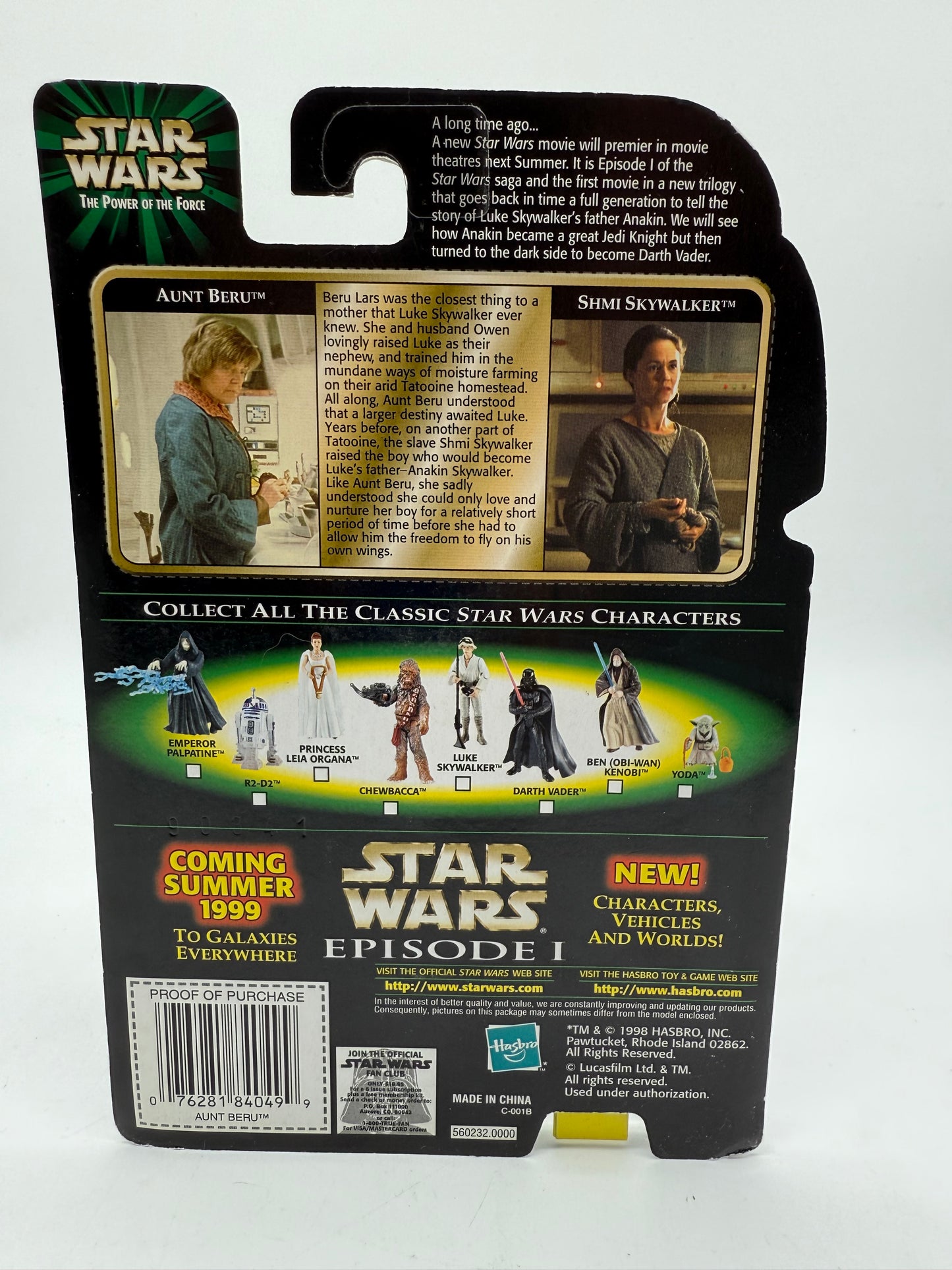 Star Wars Aunt Beru 1998 Hasbro