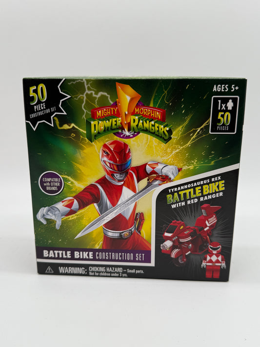Mighty Morphin Power Rangers Battle Bike Construction Set 50 pcs. 2021 Hasbro (Red)