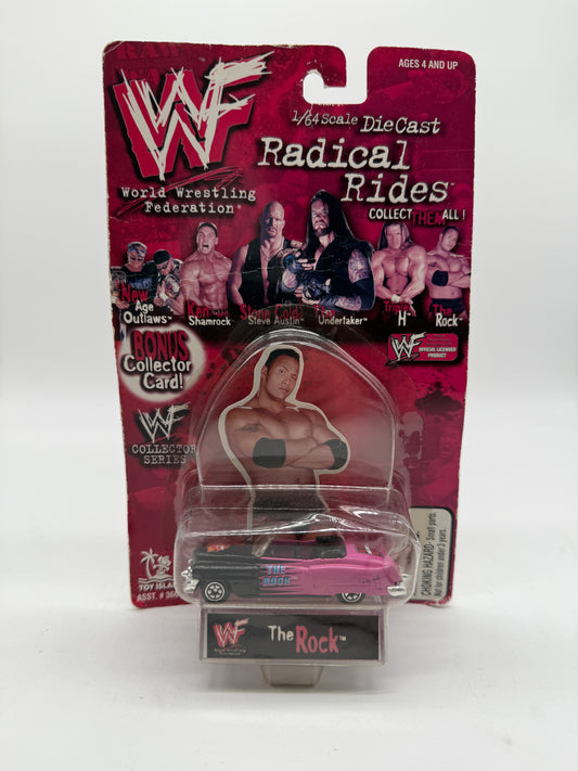 WWF Radical Rides Diecast car The Rock 1998 Titan Sports