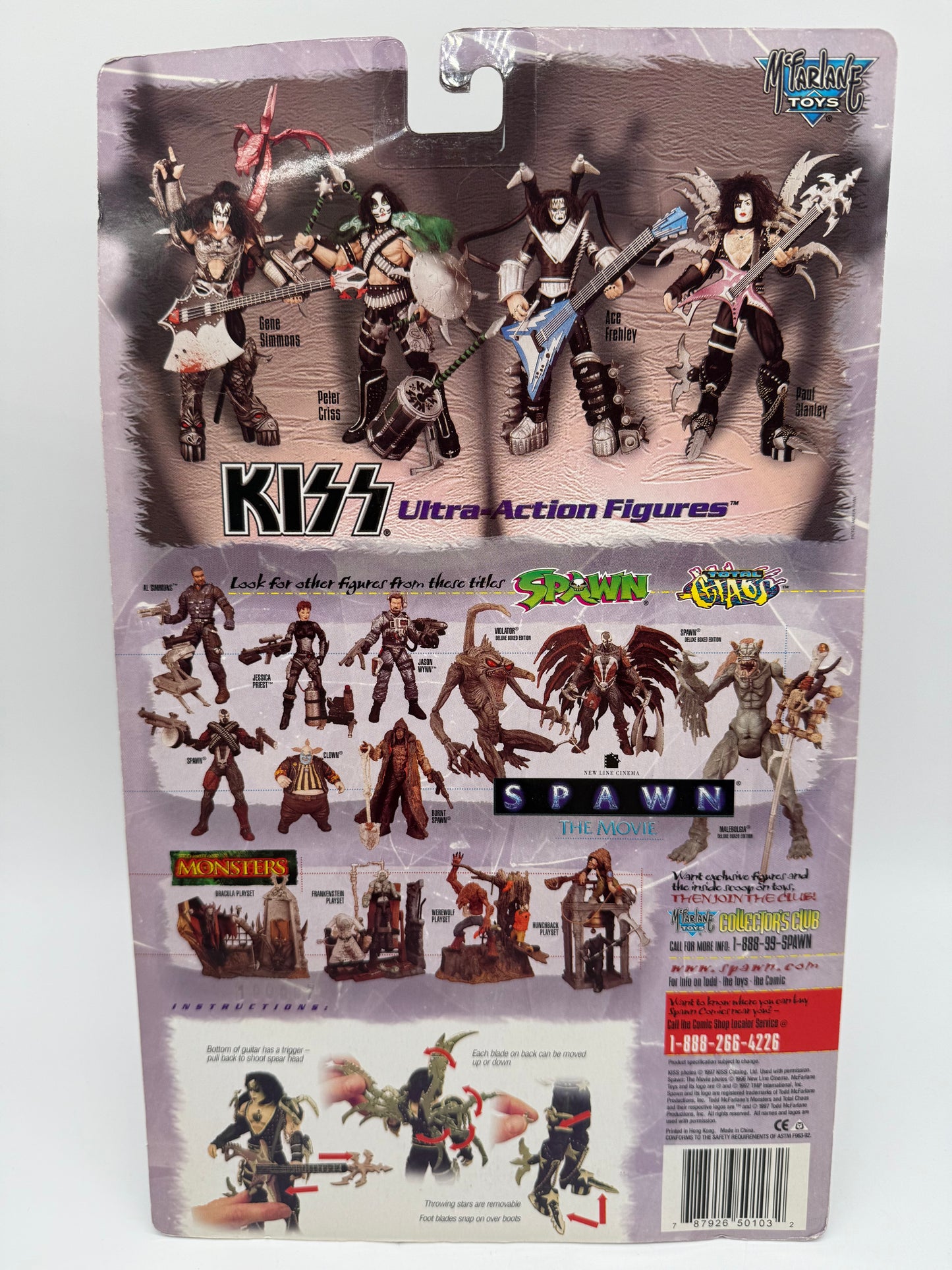 McFarlane Toys 1997 Kiss Ultra Action Figures Set