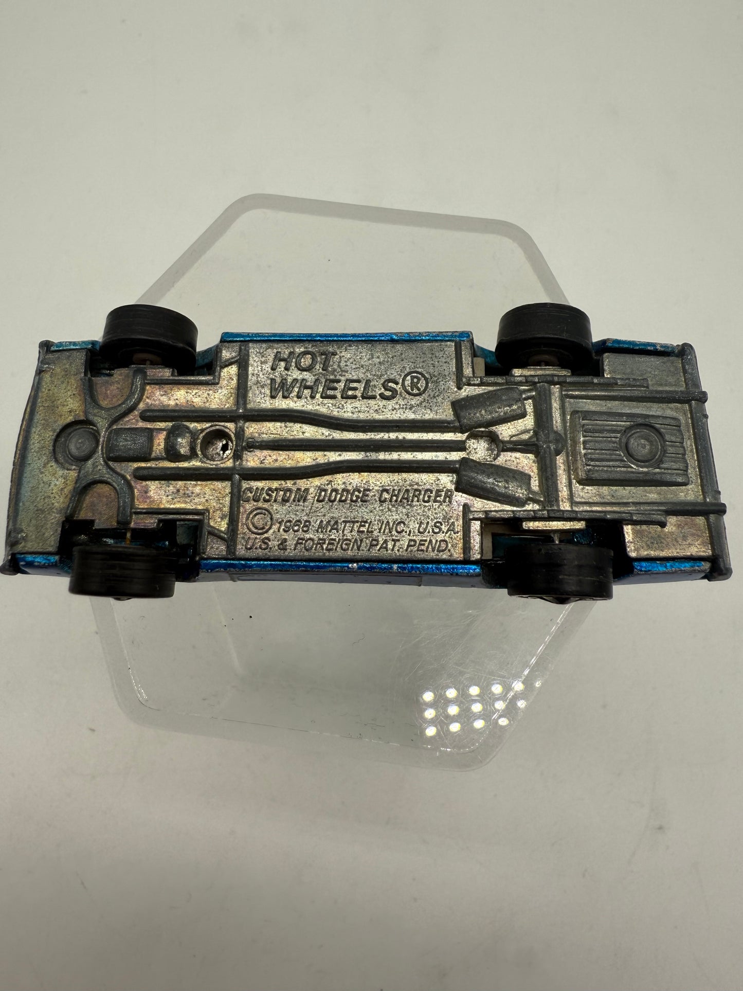 Hot Wheel Vintage Redline Custom Dodge Charger (Blue) 1968 Mattel