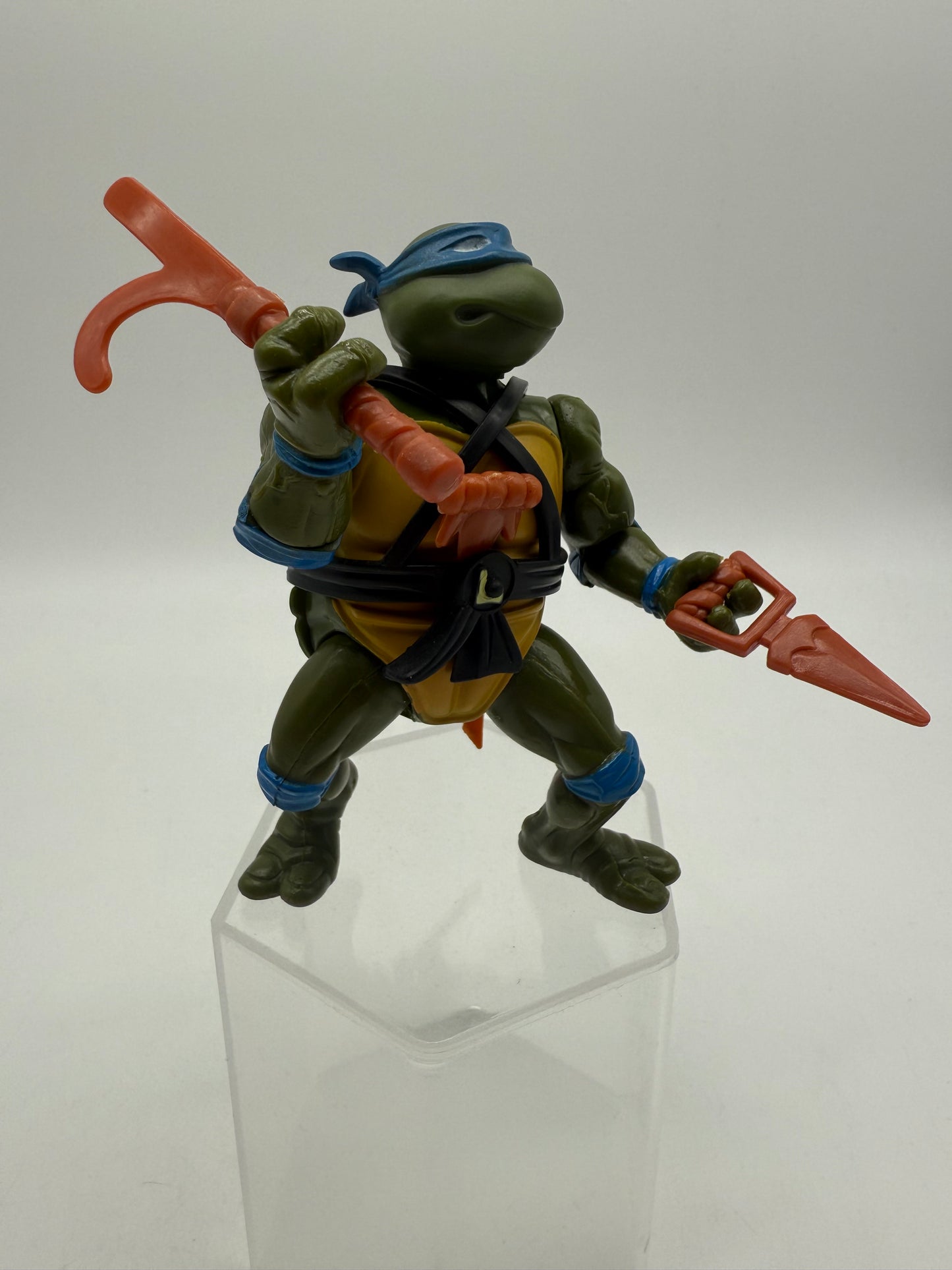 TMNT Vintage Leonardo (Soft Head With Rack) 1988 Playmates