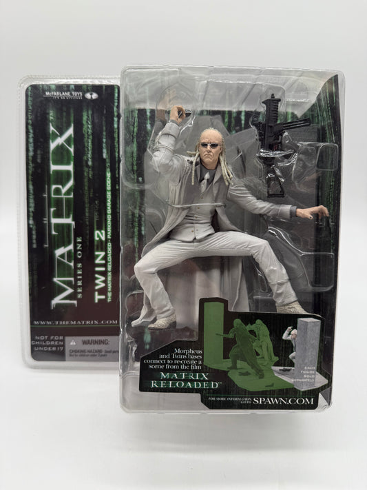 McFarlane Toys 2003 The Matrix Series One Twin 2 (Parking Garage Scene)
