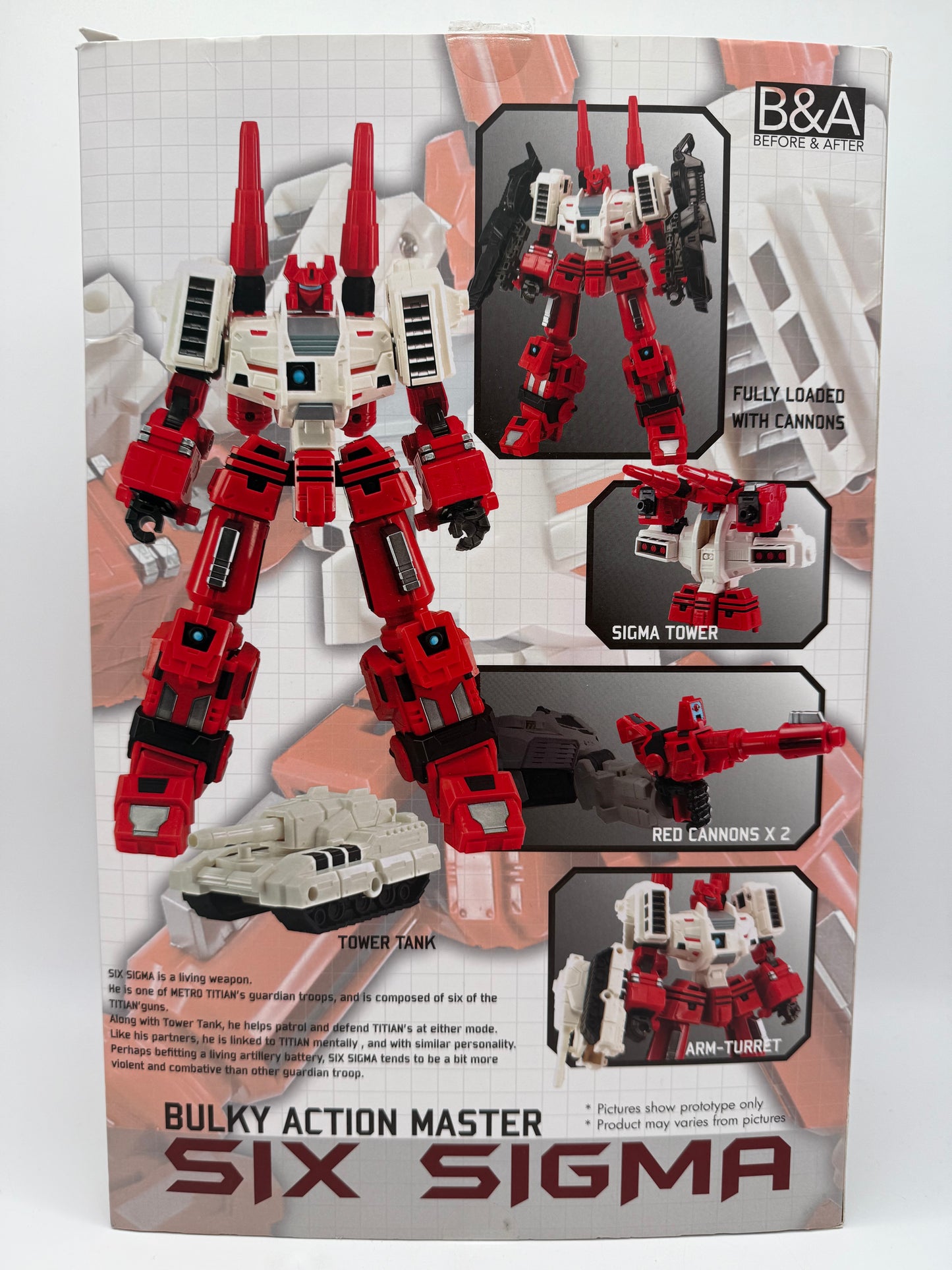 Before & After 2014 Bulky Action Master Six Sigma Japan Version