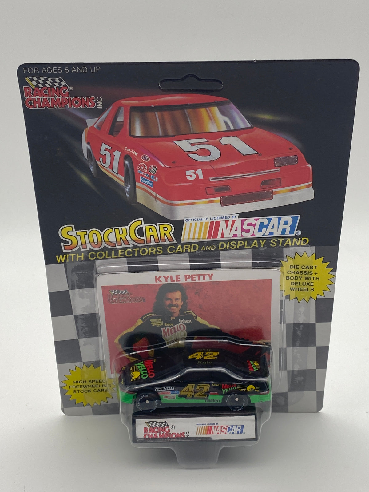 Racing Champions Nascar Stock Car 1991 Kyle Petty #42 1:64 Die-Cast Car Unpunched, photo 1 of 5