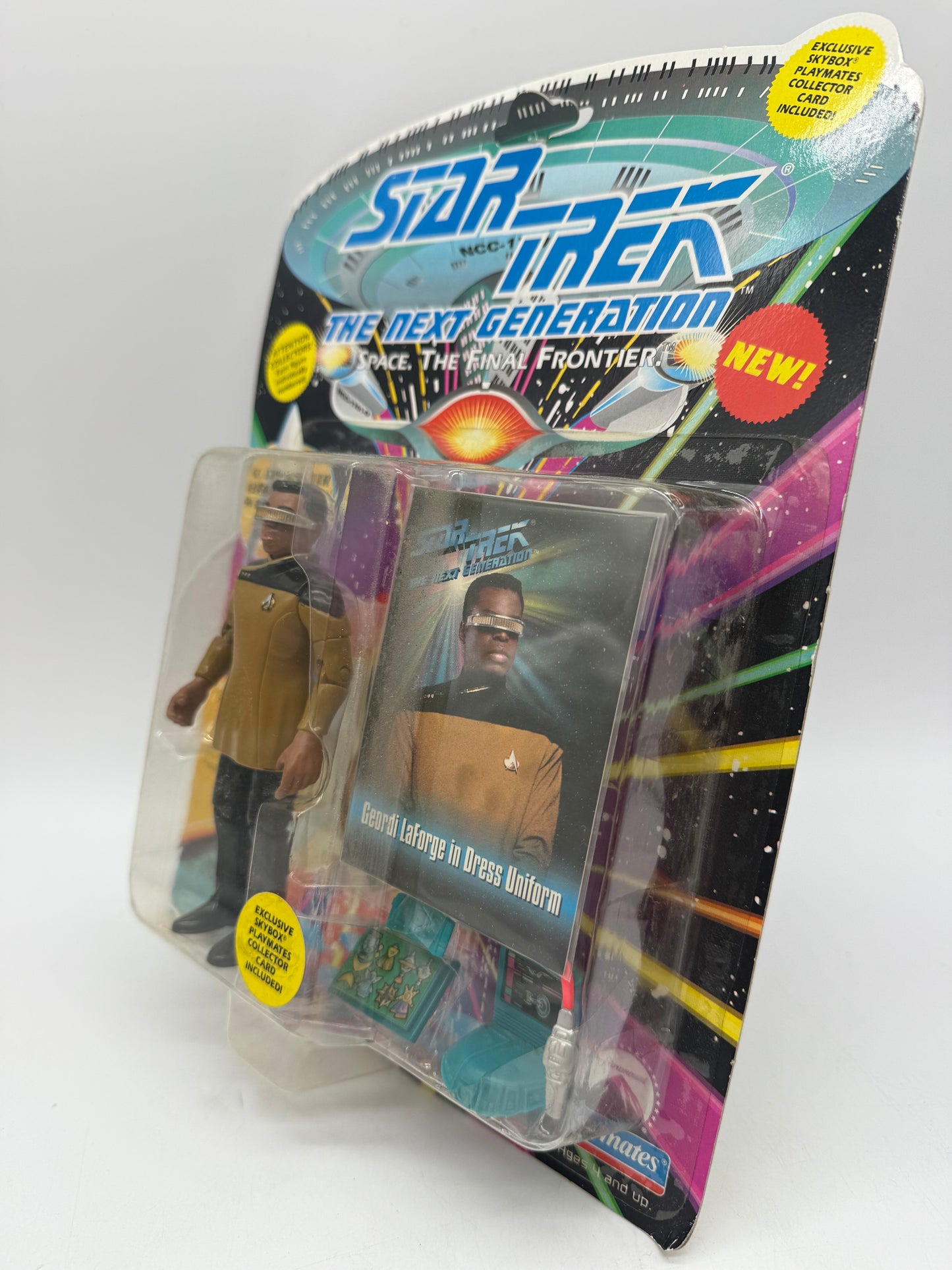 Playmates 1993 Star Trek Next Generation LT. Commander Geordi LaForge in Dress Uniform
