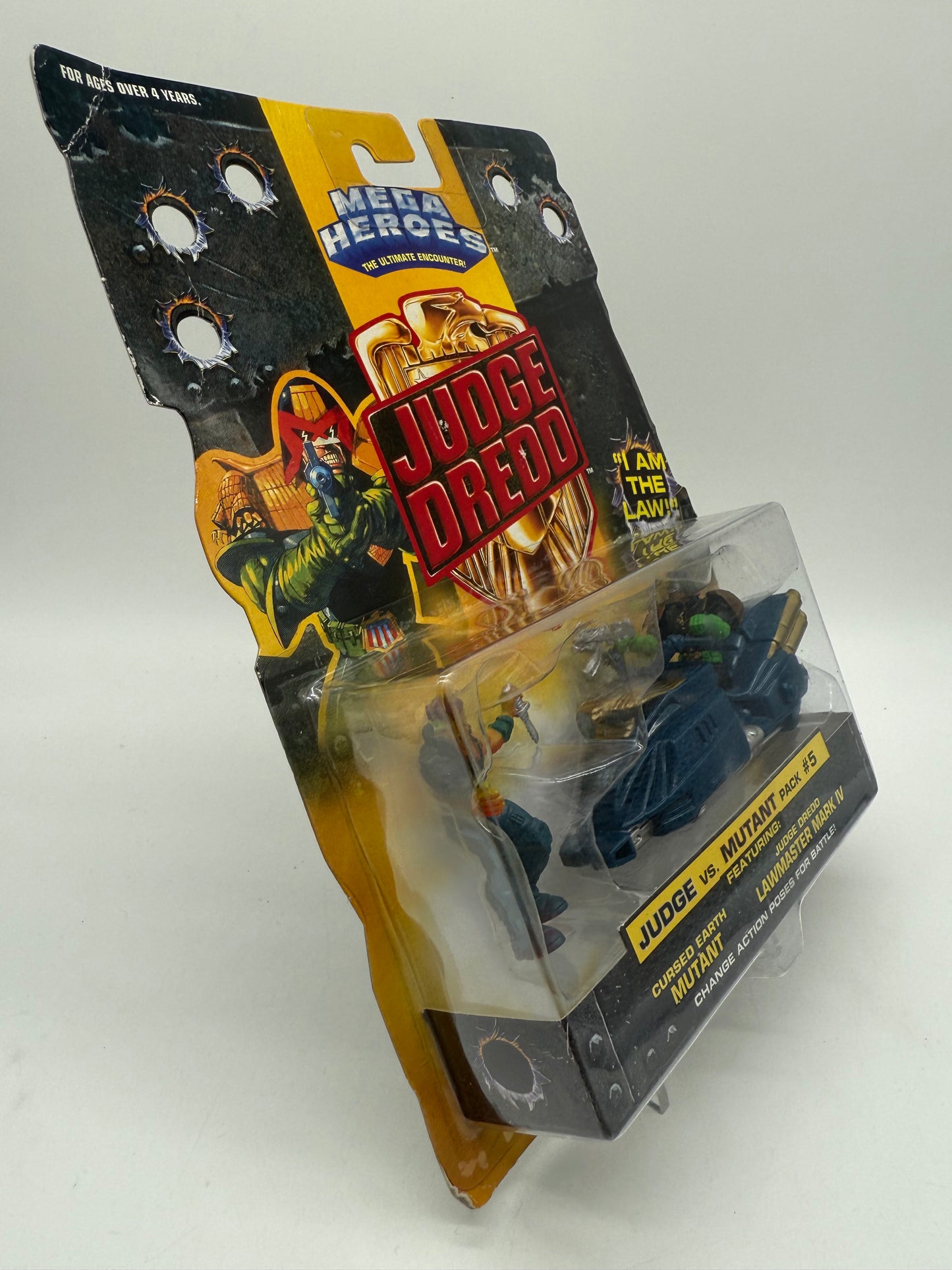 Mattel 1995 Mega Heroes Judge Dredd Judge Vs. Mutant Pack #5