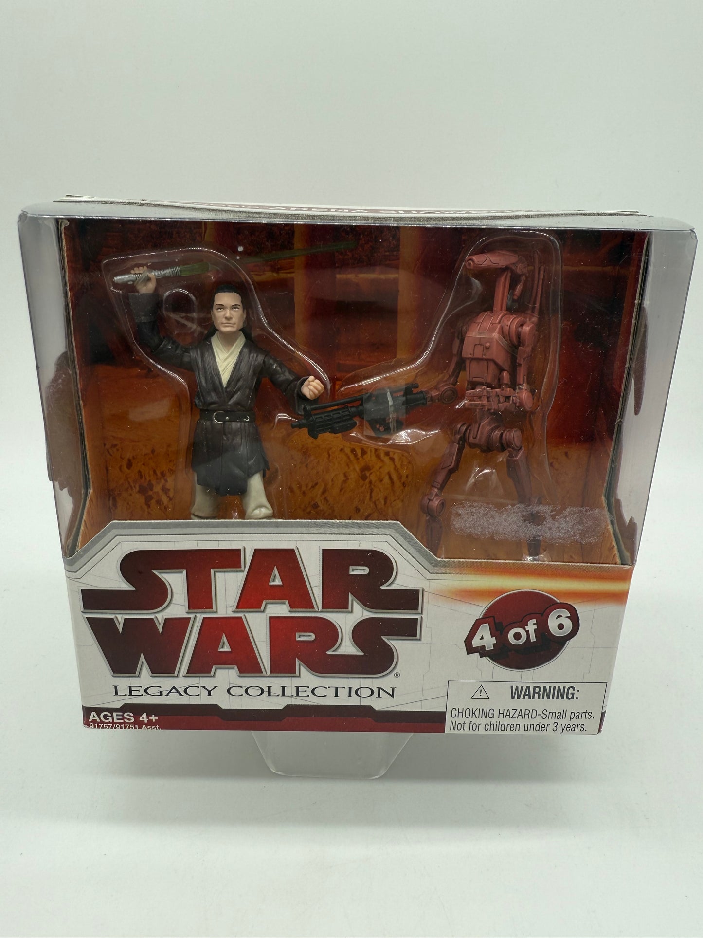 Hasbro 2009 Target Exclusive Star Wars Legacy Collection Geonosis Arena Showdown Joclad Danva VS Battle Droid