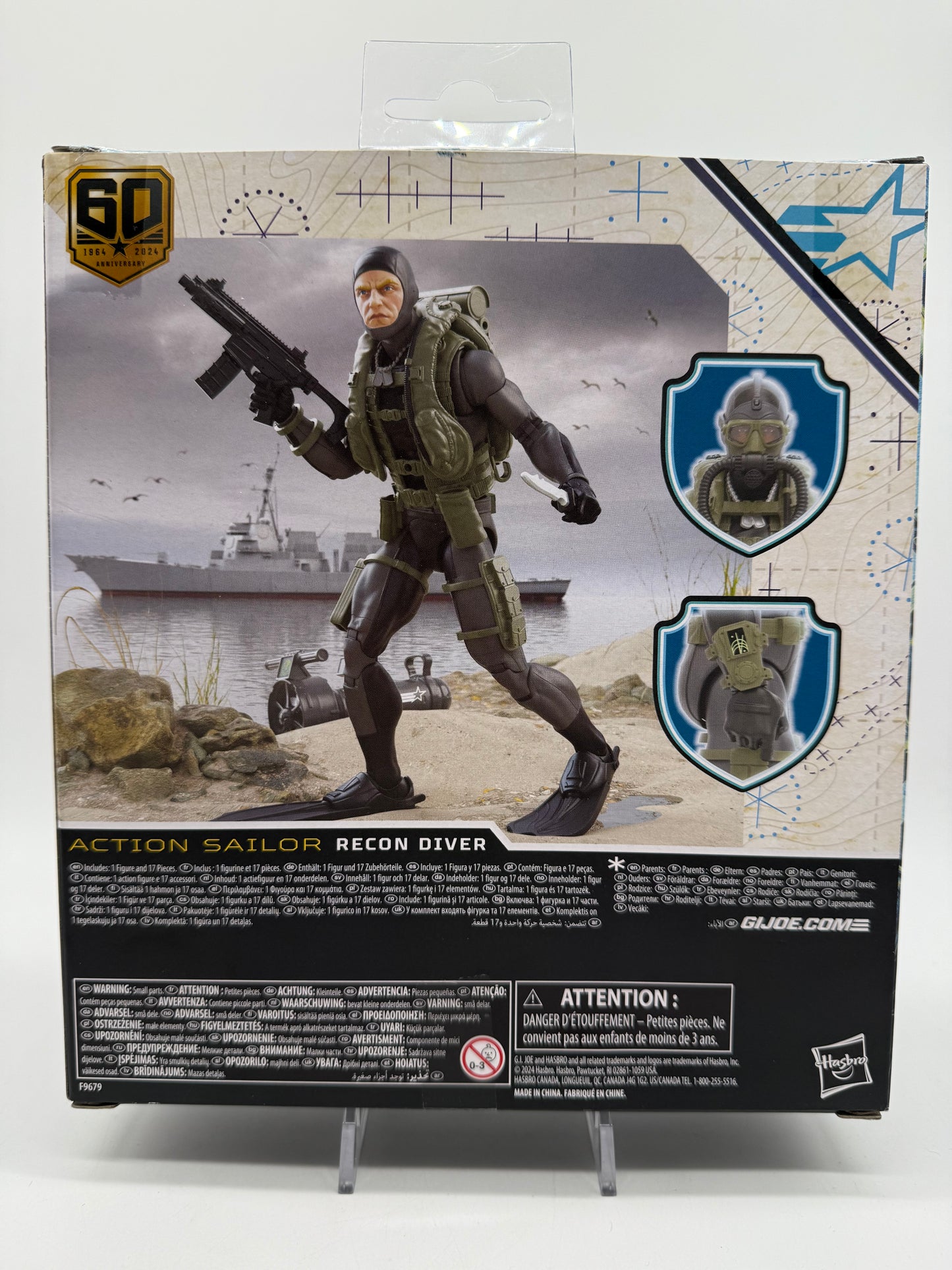 Hasbro 2024 G.I.Joe 60th Anniversary Classified Series Action Soldier Recon Diver