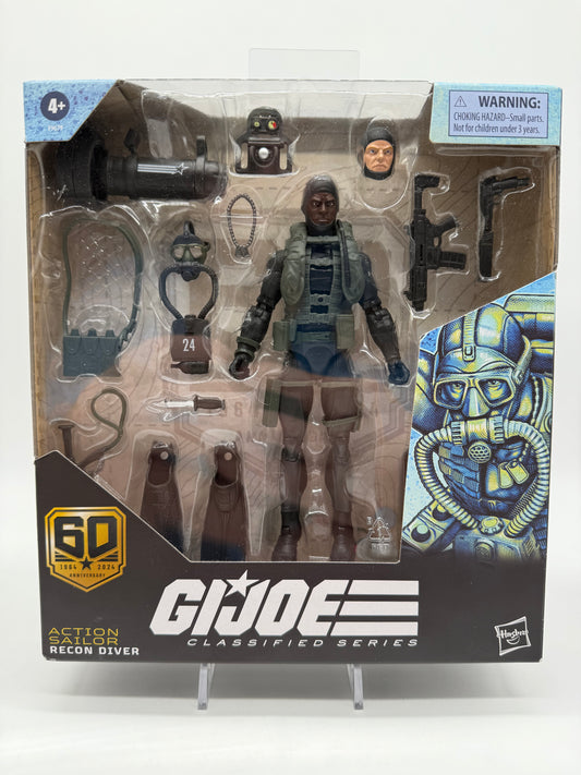 Hasbro 2024 G.I.Joe 60th Anniversary Classified Series Action Soldier Recon Diver