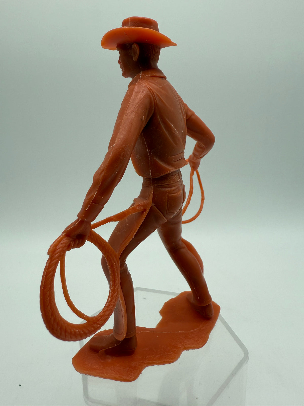 Vintage 1960's Louis Marx Figure Cowboy with Lasso, photo 5 of 6