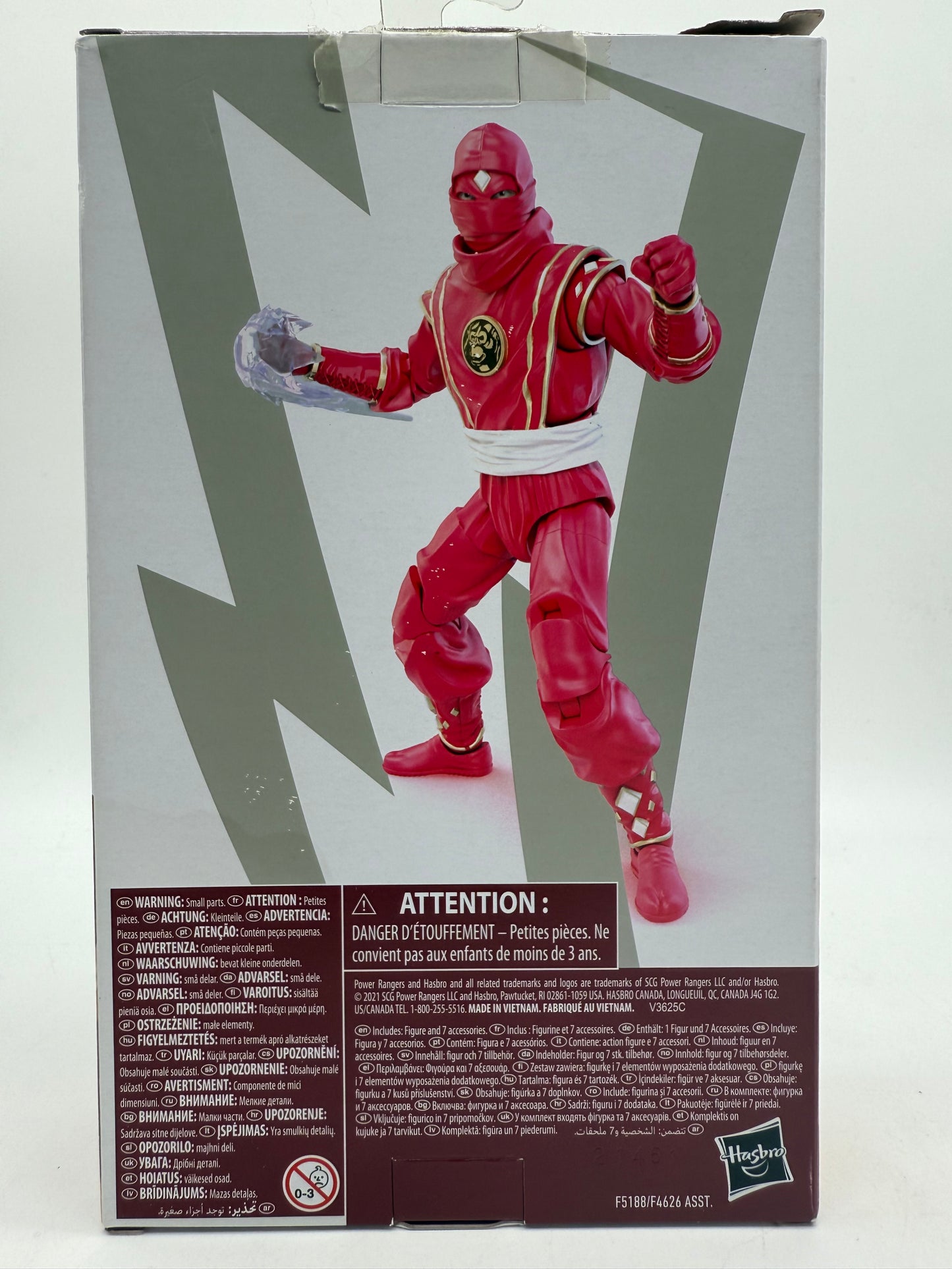 Power Rangers Lightning Mighty Morphin Ninja Red Ranger 2021 Hasbro