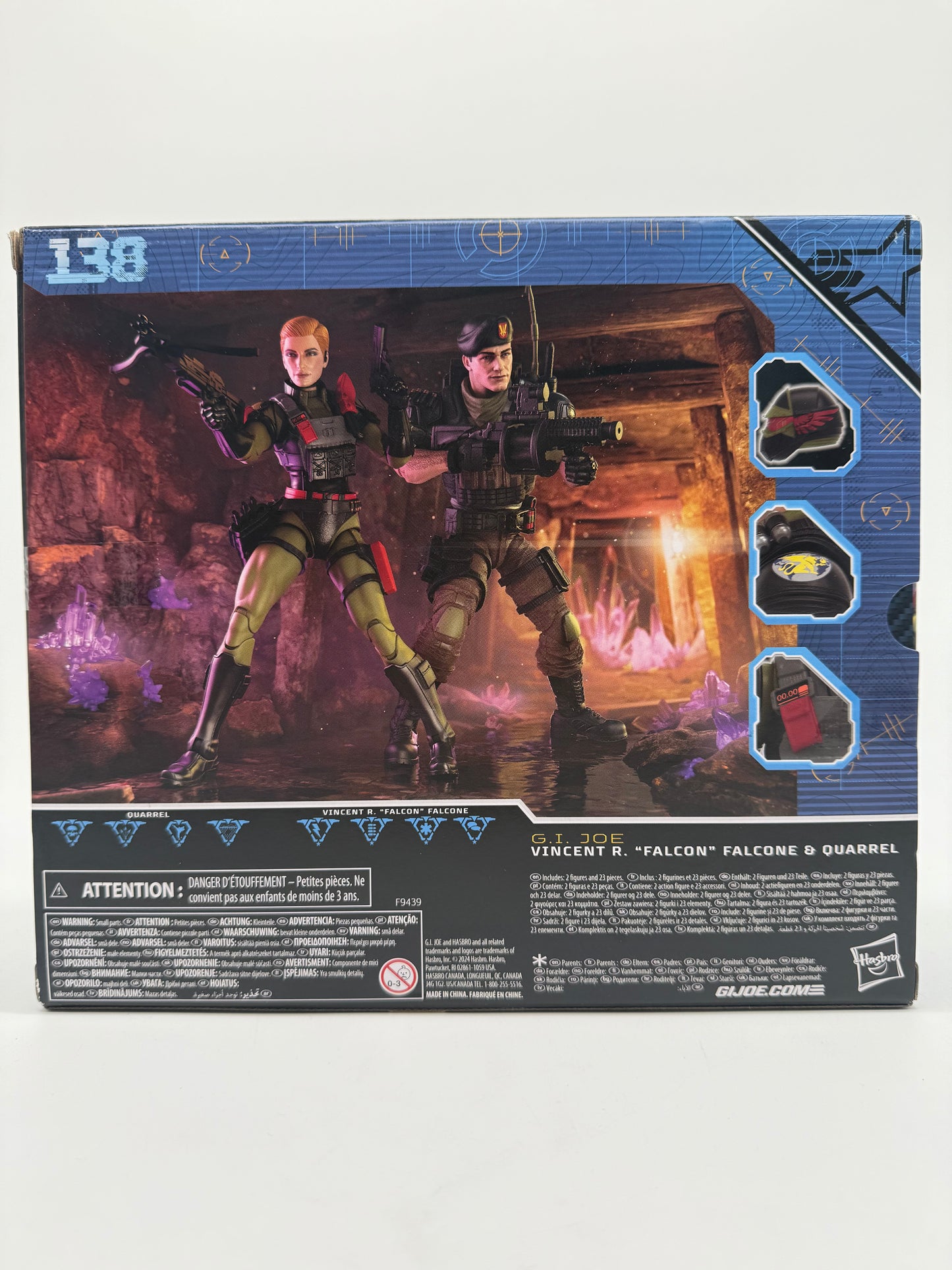 G.I. Joe Classified Series #138 Vincent R. "Falcon" Falcone & Quarrel 2024 Hasbro